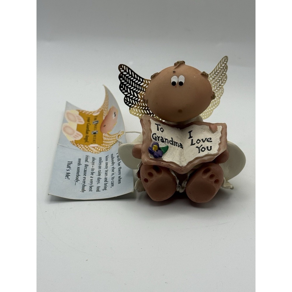 Russ Kirk's Kritters Angel Cheeks "To Grandma, I Love You" 2001 W Tag Trinket